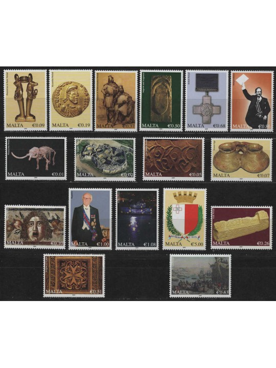 MALTA 2009 Ordinary set 17v MNH** (in bulk)