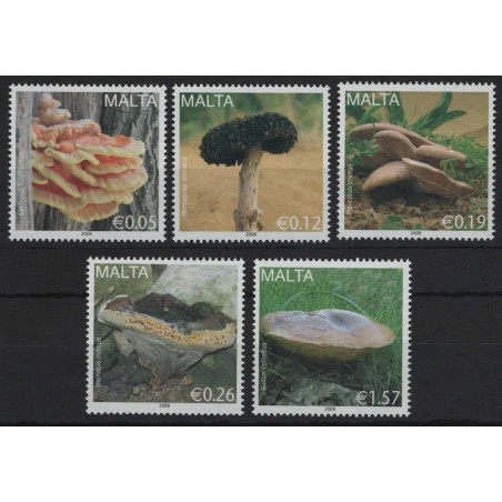 MALTA 2009 Mushrooms 5v MNH**