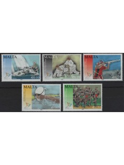 MALTA 2009 Giochi dei piccoli Stati 5v MNH**