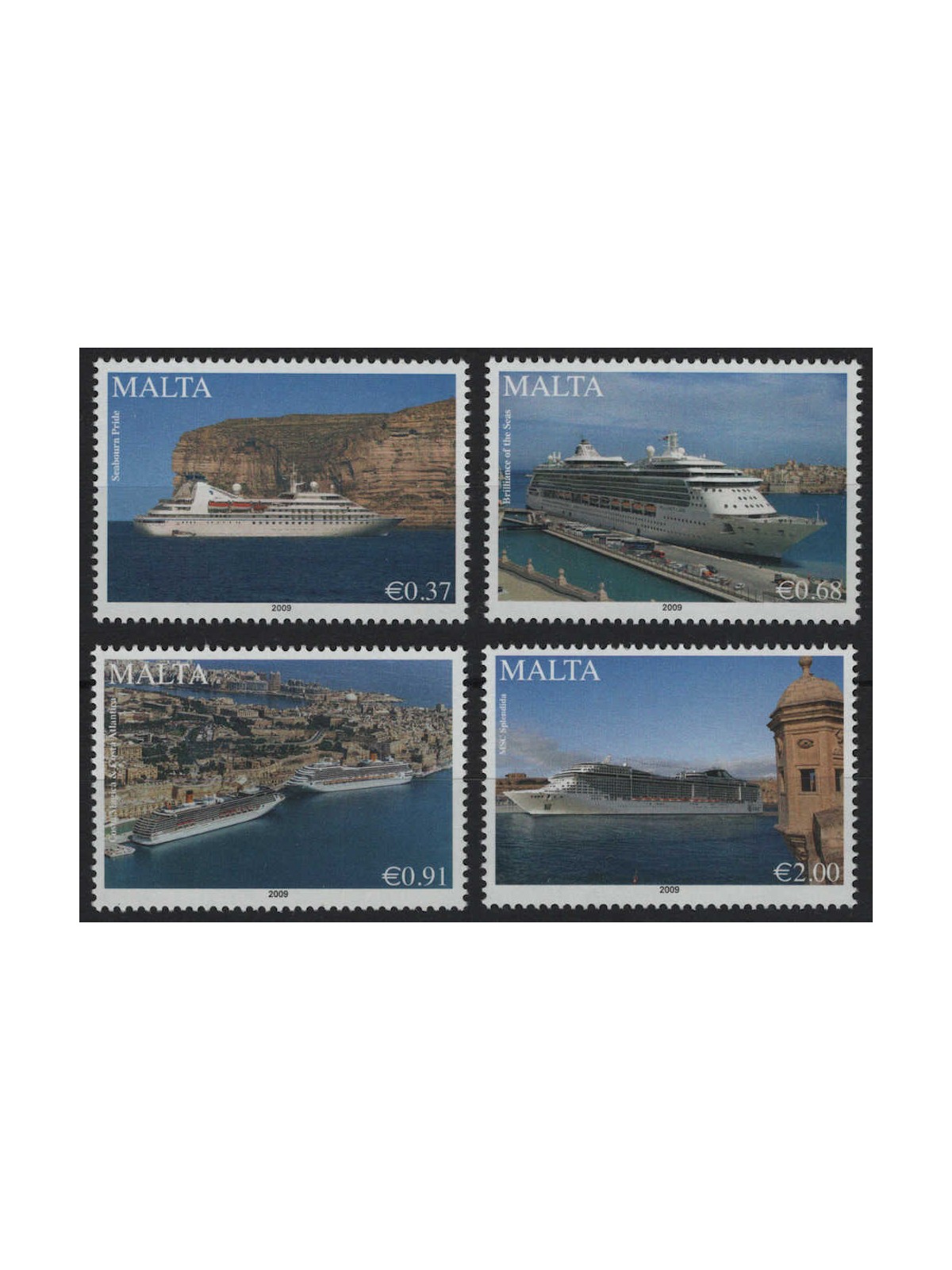 MALTA 2009 Cruise Ships 4v MNH**