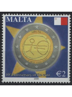 MALTA 2009 Anniversario dell'Euro MNH**
