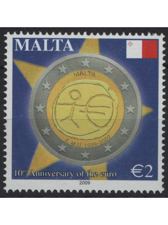 MALTA 2009 Euro Anniversary MNH**