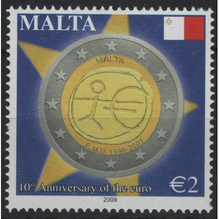MALTA 2009 Anniversario dell'Euro MNH**