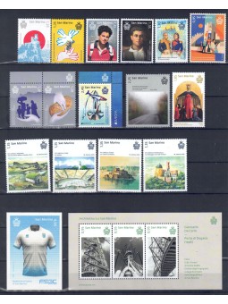 SAN MARINO 2025 Complete Year 15v + 7 s/s MNH**