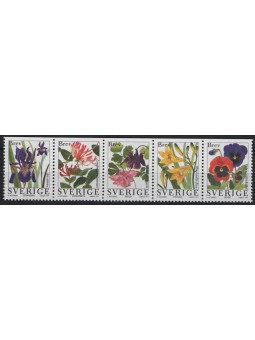 SWEDEN 1997 Garden Flowers 5v MNH**