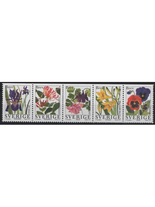 SVEZIA 1997 Fiori da Giardino 5v MNH**