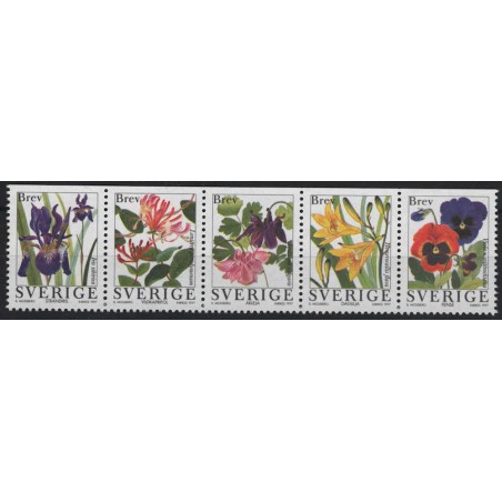 SWEDEN 1997 Garden Flowers 5v MNH**