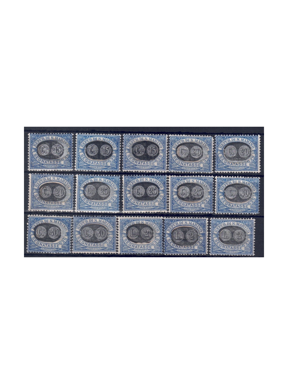 SAN MARINO 1931 Postage Due 15v MH*