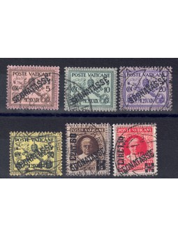 VATICAN 1931 Tax stamp 6v us