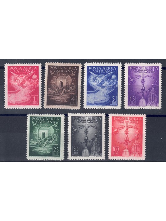VATICAN 1947 Various subjects (airmail) 7v MNH**