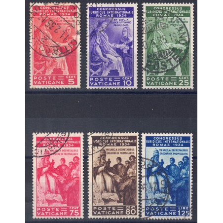 VATICAN 1935 International Juridical Congress 6v us