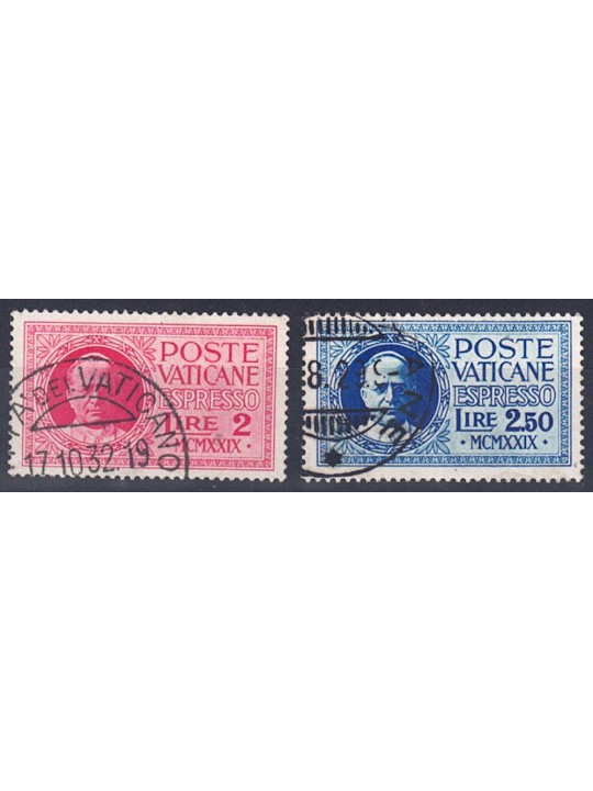 VATICAN 1929 Conciliation, 2v us express