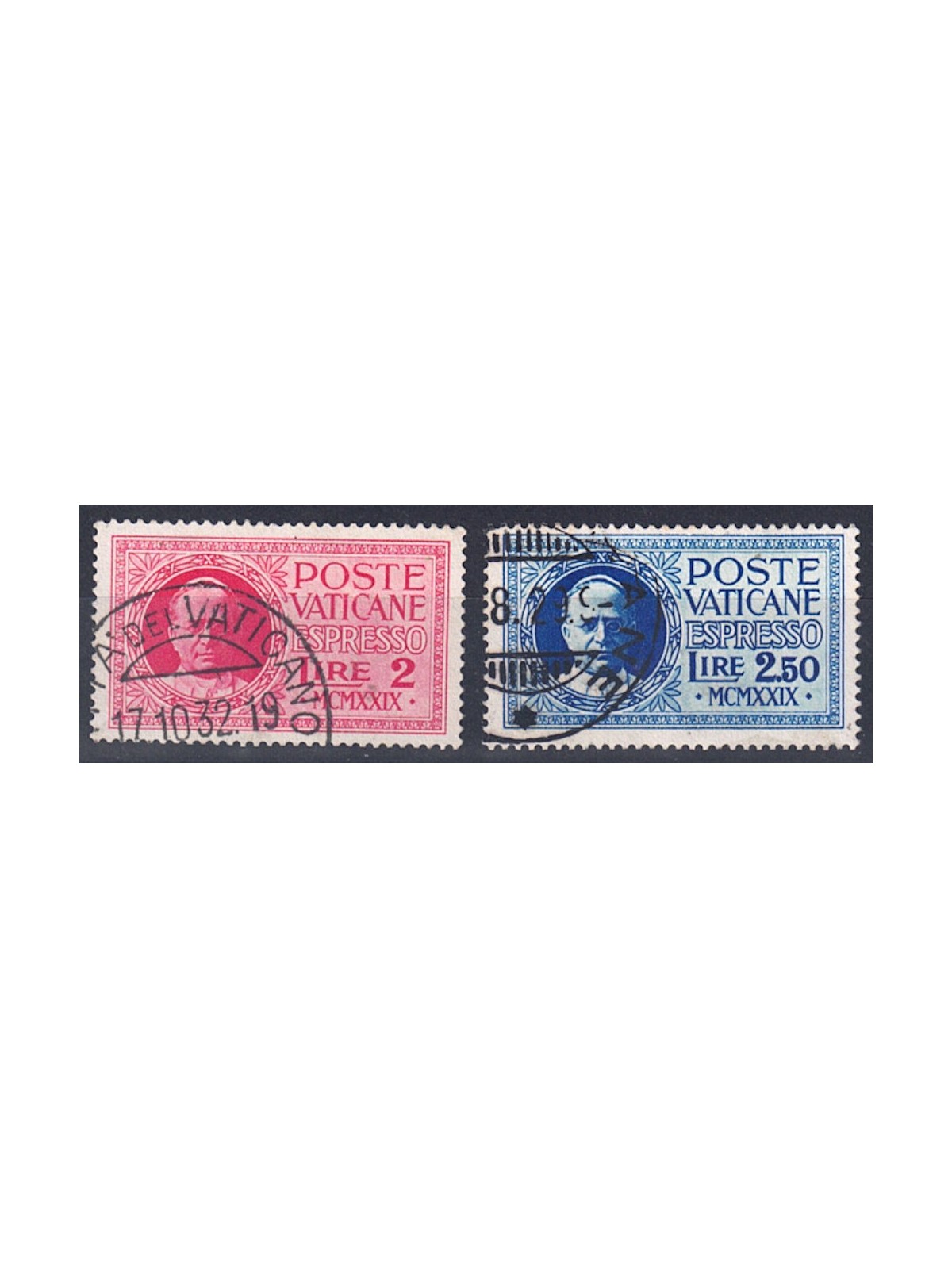 VATICANO 1929 Conciliazione, espressi 2v us