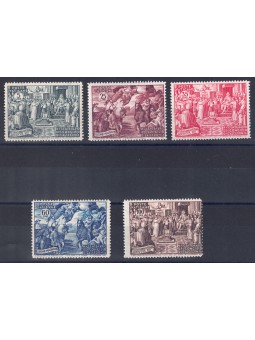 VATICANO 1951 Concilio di Calcedonia 5v MH*