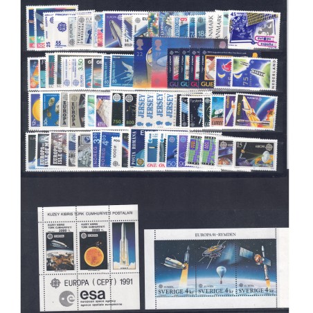 EUROPA CEPT 1991 Annata Completa 82v + 2 BF MNH**
