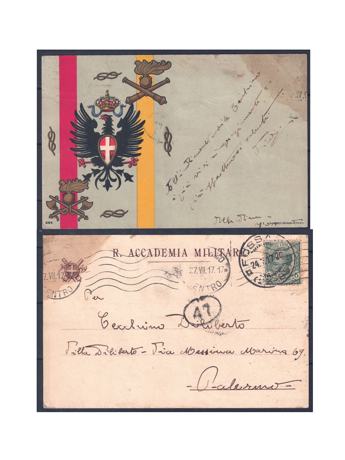 First World War Military Postcard, 1917  Royal Military Academy