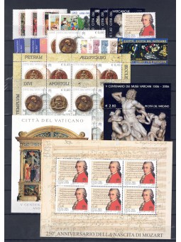 VATICANO 2006 Annata Completa 25v + 5 BF MNH**