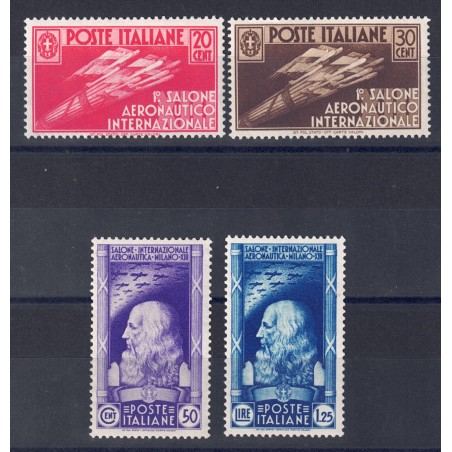 ITALIA REGNO 1935 Salone Aeronautico 4v MH*