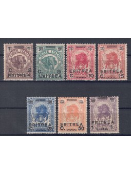 ERITREA 1922 Overprinted Somali stamps 7v MH*