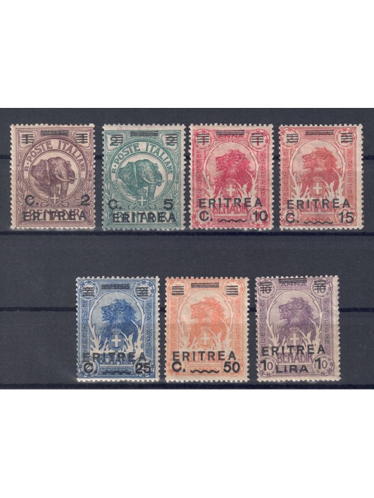 ERITREA 1922 Overprinted Somali stamps 7v MH*