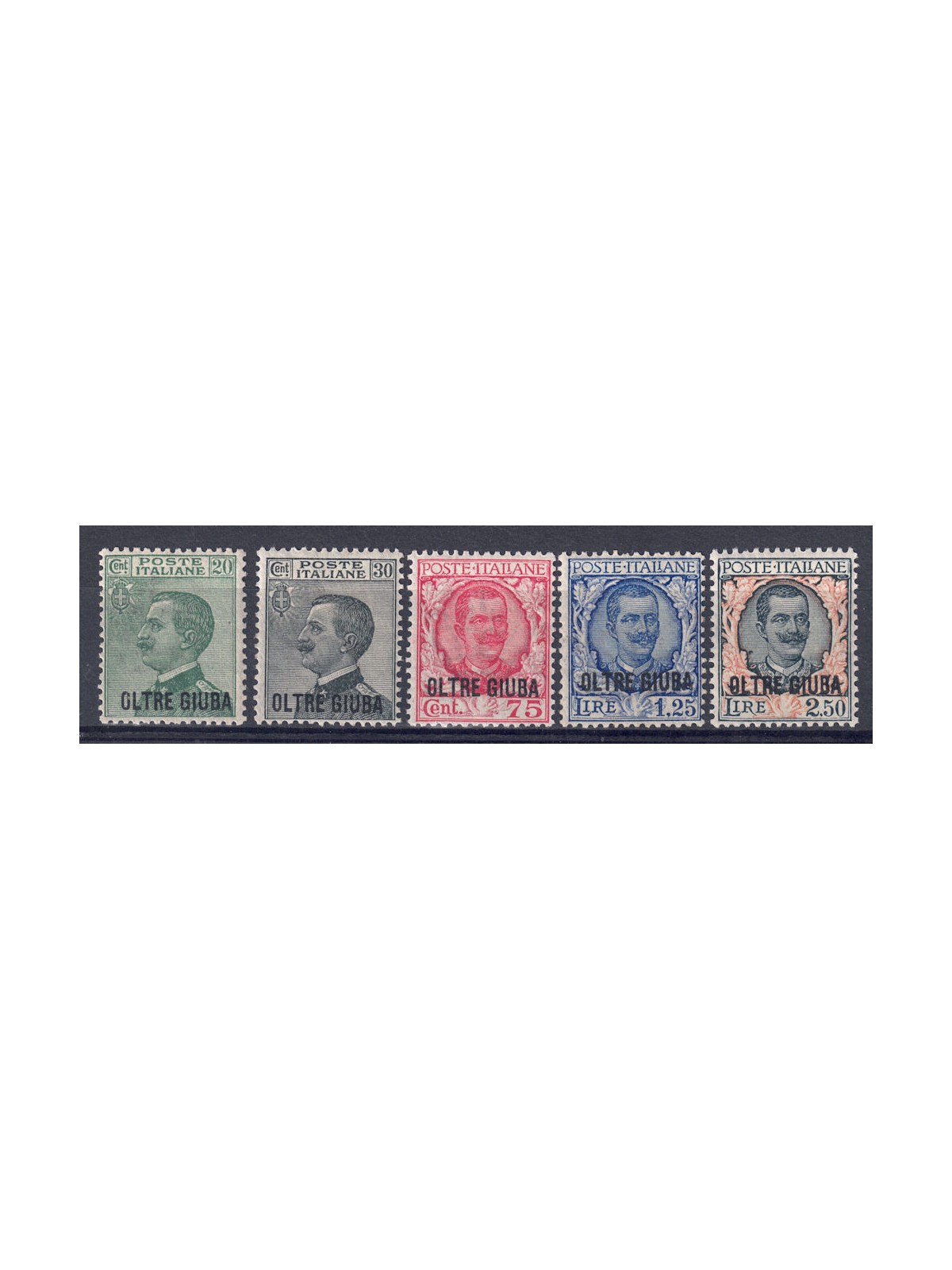 BEYOND GIUBA 1925-26 Ordinary series 5v MH*
