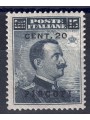 EGEO PISCOPI 1916 20c su 15c grigio nero MH*