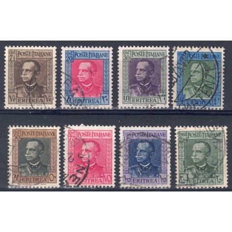ERITREA 1931 Effigie di Vittorio Emanuele III 8v us