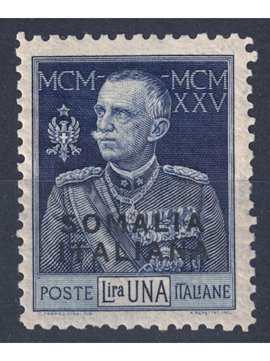ITALIAN SOMALIA 1925-26 King's Jubilee 1£ dent. 11 MH*