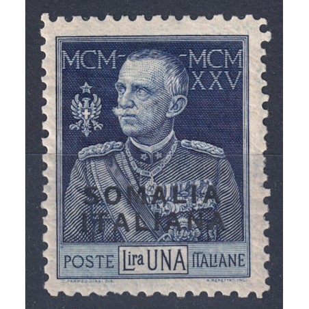 ITALIAN SOMALIA 1925-26 King's Jubilee 1£ dent. 11 MH*