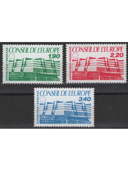 FRANCIA 1986 Servizio (Consiglio d'Europa) 3v MNH**