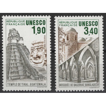 FRANCIA 1986 Francobolli di Servizio (UNESCO) 2v MNH**