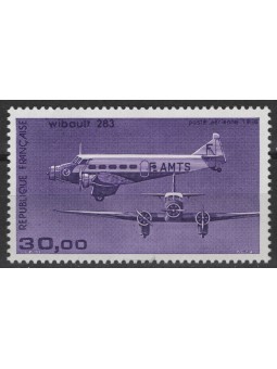 FRANCIA 1986 Trimotore Wibault 283 (carta fluorescente) MNH**