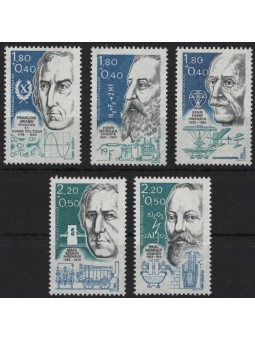 FRANCIA 1986 Personaggi Celebri 5v MNH**