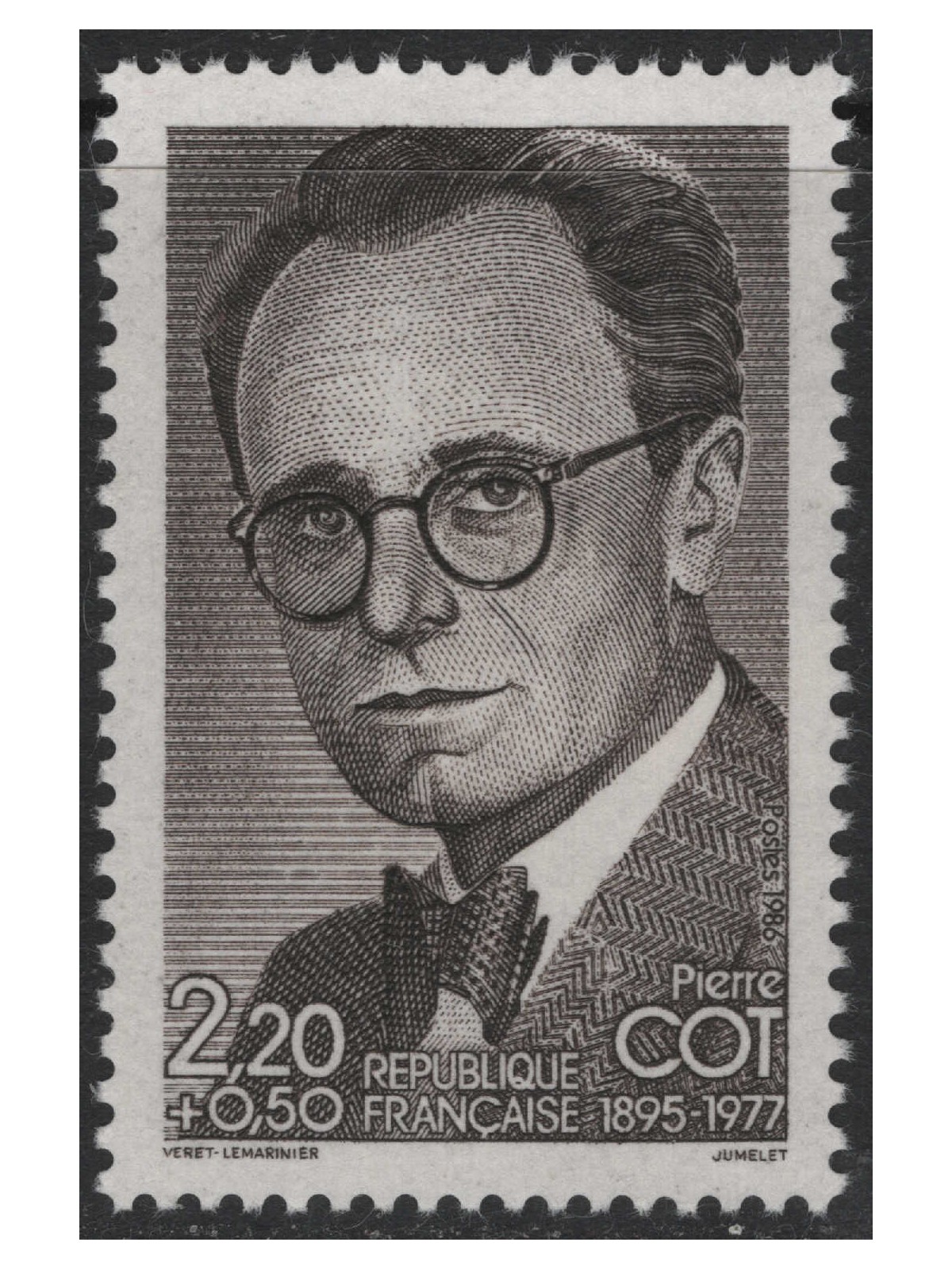 FRANCE 1986 Pierre Cot MNH**
