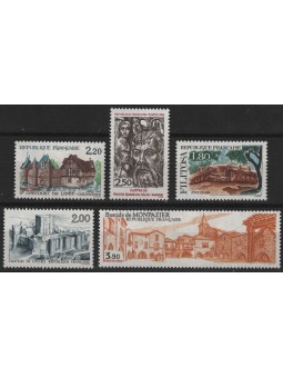 FRANCIA 1986 Serie Turistica 5v MNH**