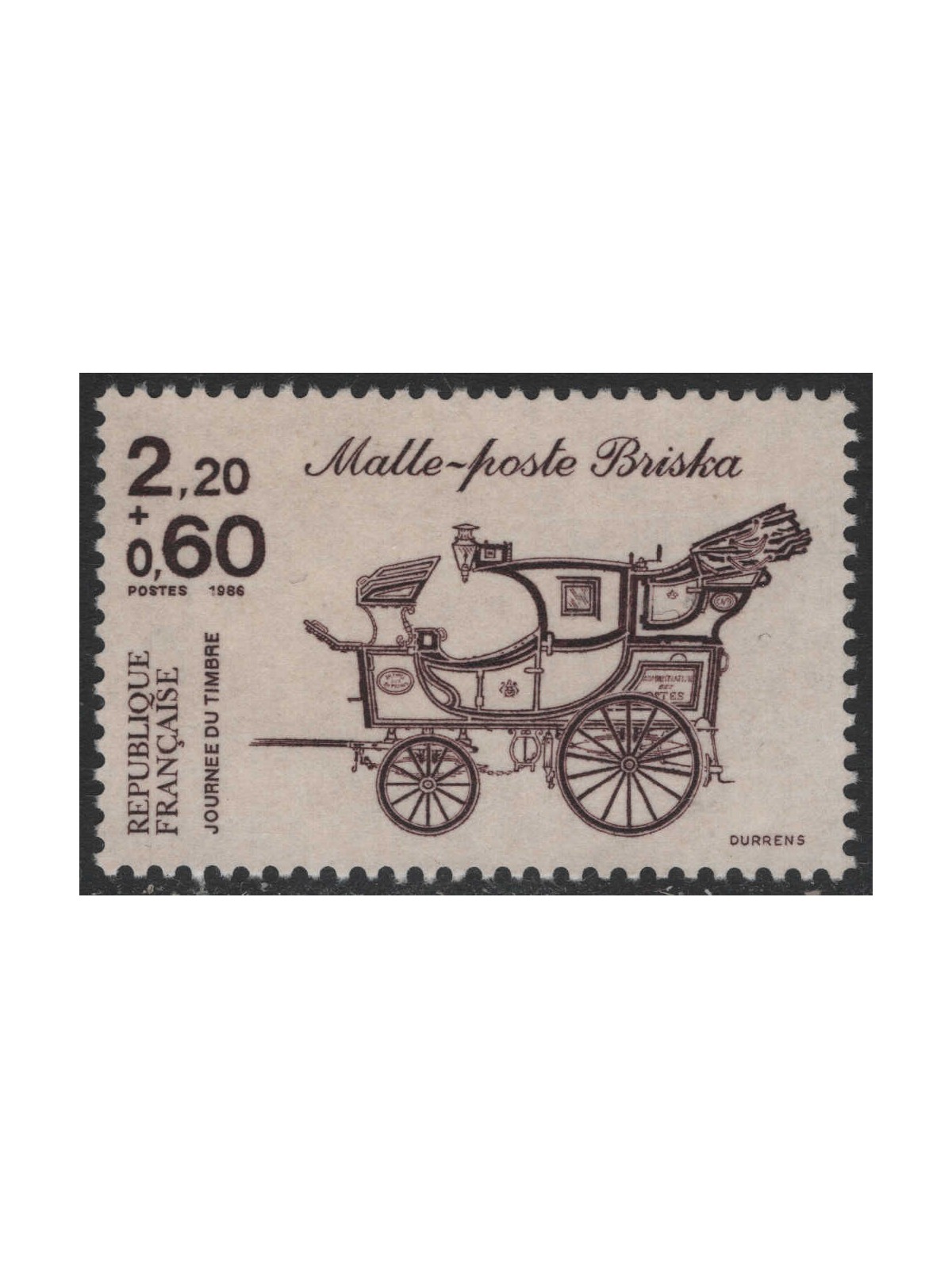 FRANCIA 1986 Giornata del Francobollo MNH**