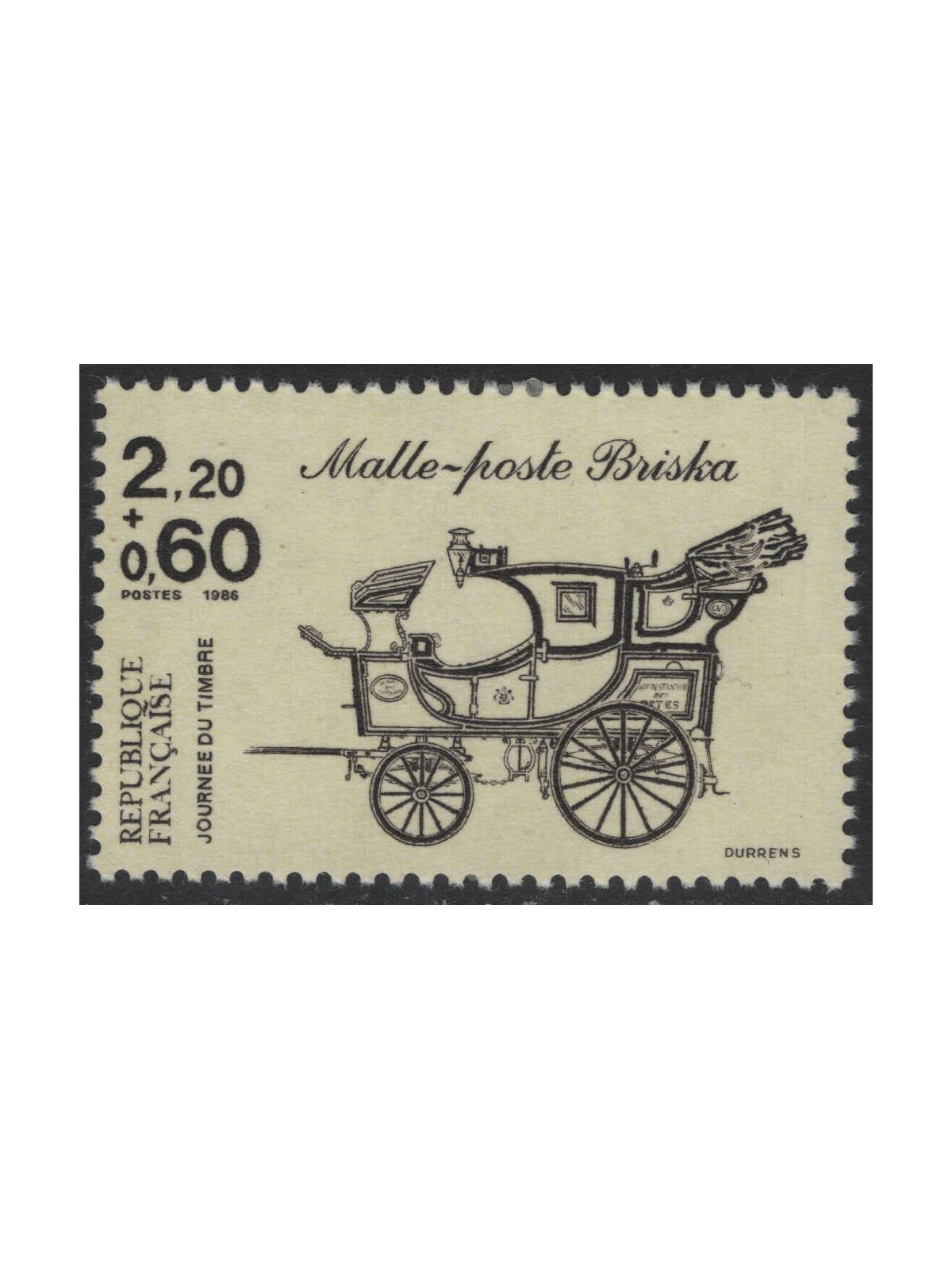 FRANCIA 1986 Giornata del Francobollo (da libretto) MNH**