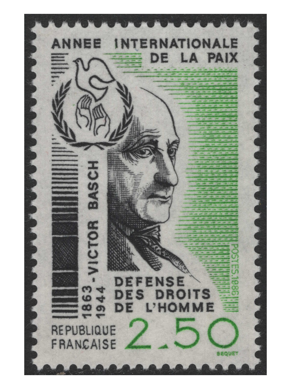FRANCIA 1986 Anno internazionale della pace MNH**