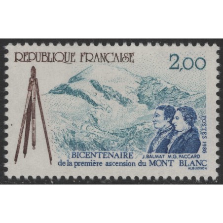 FRANCE 1986 First ascent of Mont Blanc MNH**