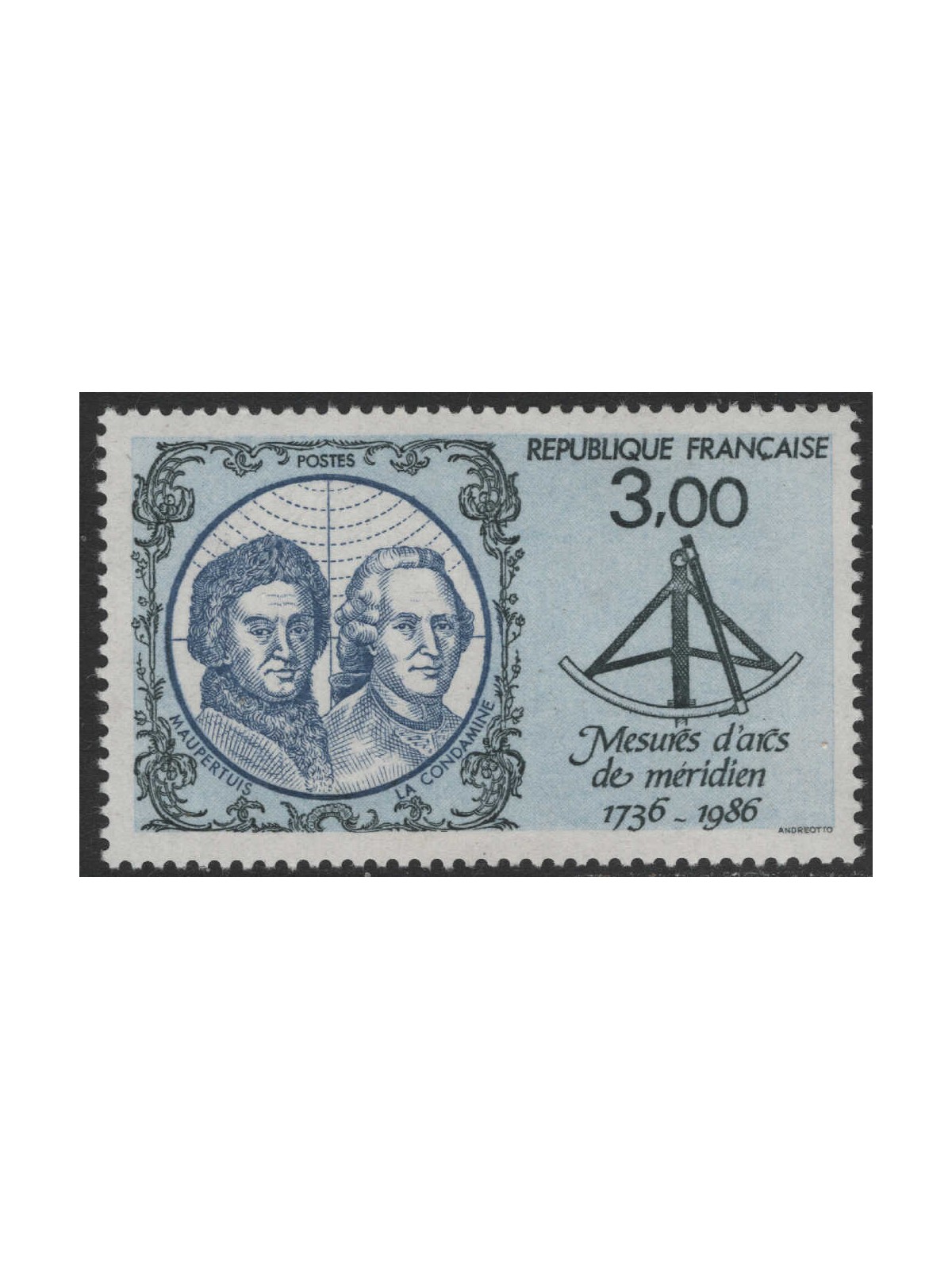 FRANCE 1986 Meridian Arch MNH**