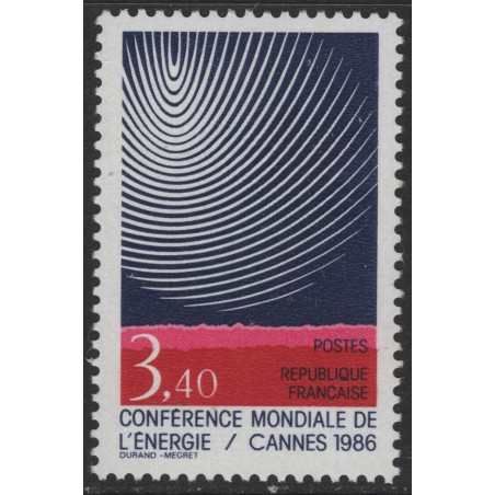FRANCE 1986 Energy Conference MNH**