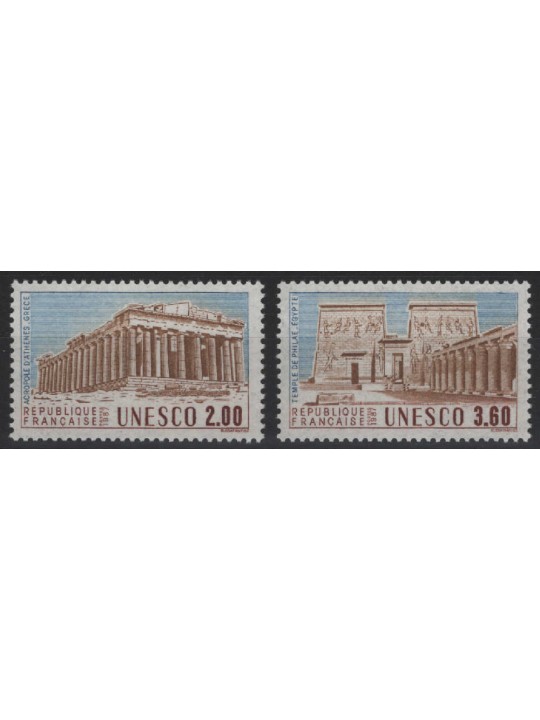 FRANCE 1987 Official Stamps (UNESCO) 2v MNH**