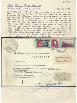 Italia Regno 6/6/1933 Servizio di Stato Aerogramma Cat. € 35.000