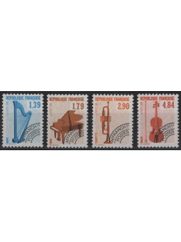 FRANCIA 1989 Preannullati (Strumenti Musicali) 4v MNH**