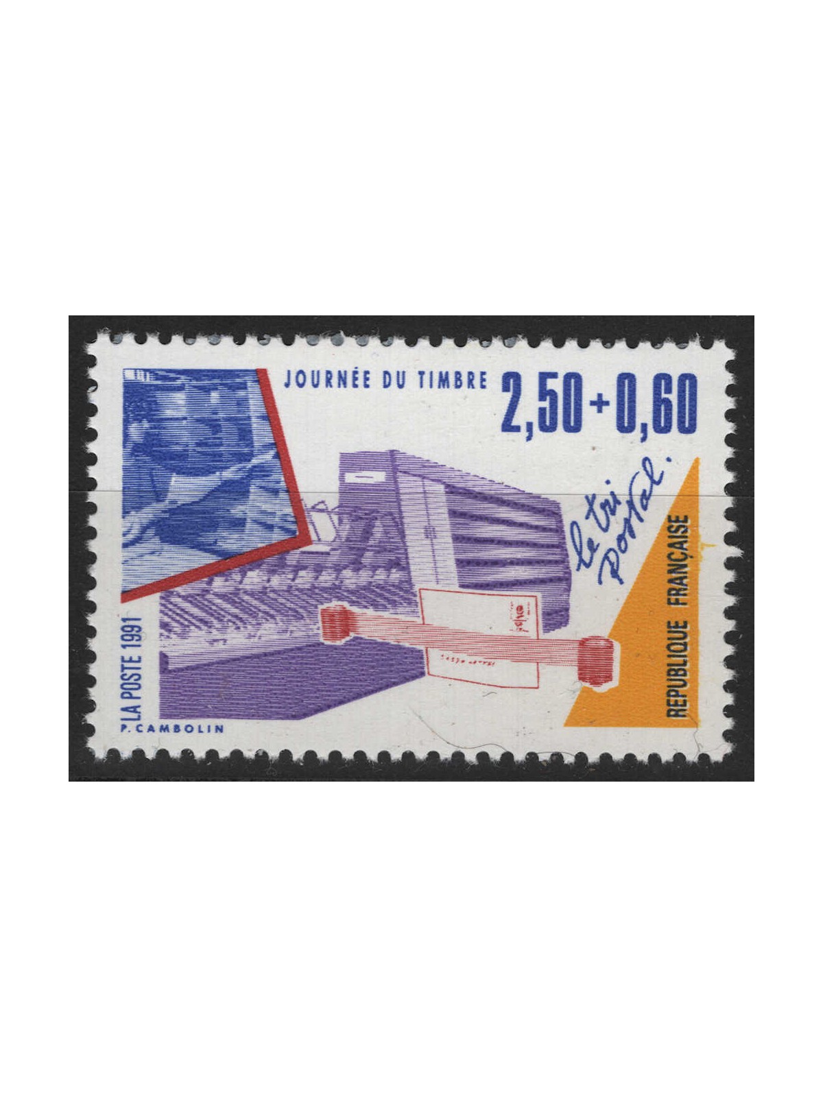FRANCE 1991 Stamp Day (from booklet) MNH**