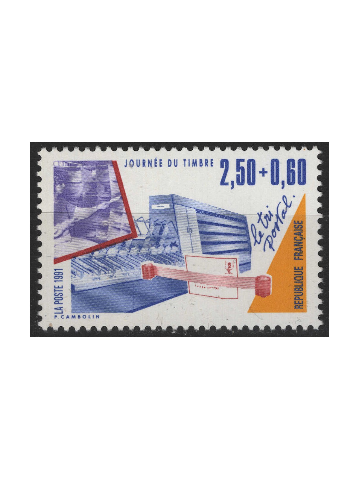 FRANCIA 1991 Giornata del francobollo MNH**