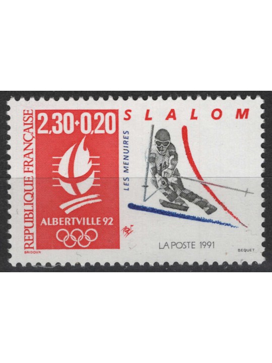 FRANCIA 1991 Giochi olimpici (Slalom) MNH**