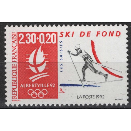 FRANCIA 1991 Giochi olimpici (Sci di fondo) MNH**