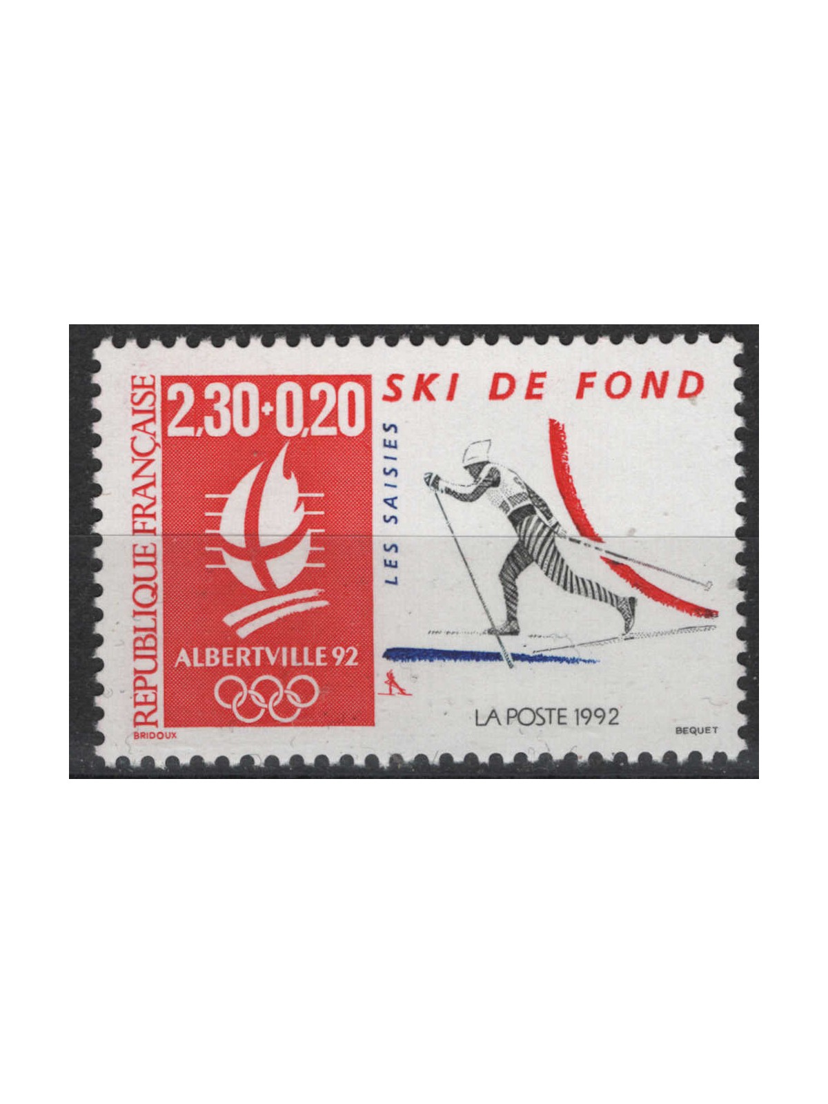 FRANCIA 1991 Giochi olimpici (Sci di fondo) MNH**