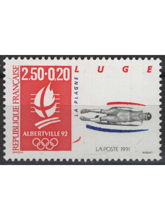 FRANCIA 1991 Giochi olimpici (Slittino) MNH**